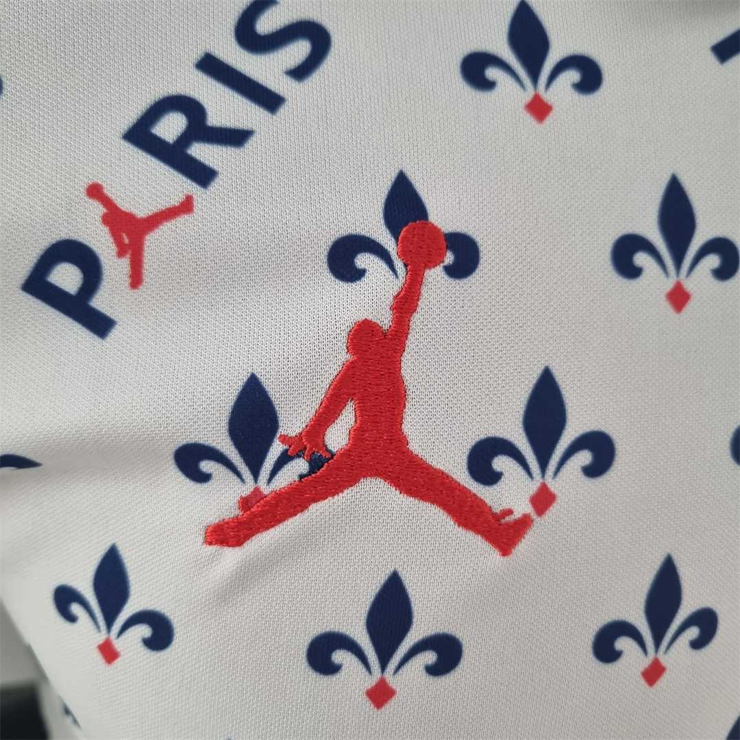 Paris Saint-Germain 2018/19 Polo Blanc Fleur de Lys