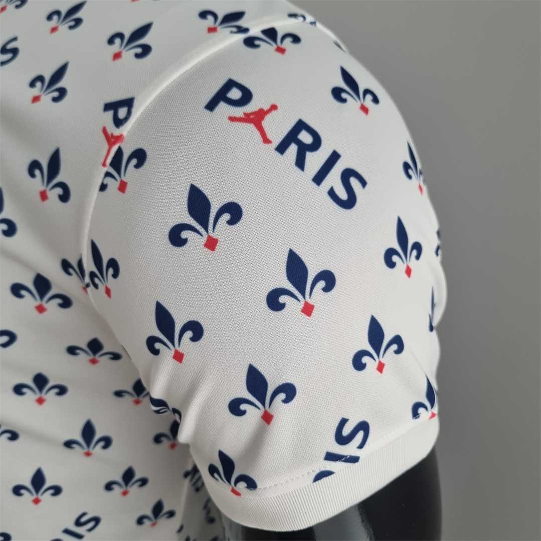 Paris Saint-Germain 2018/19 Polo Blanc Fleur de Lys