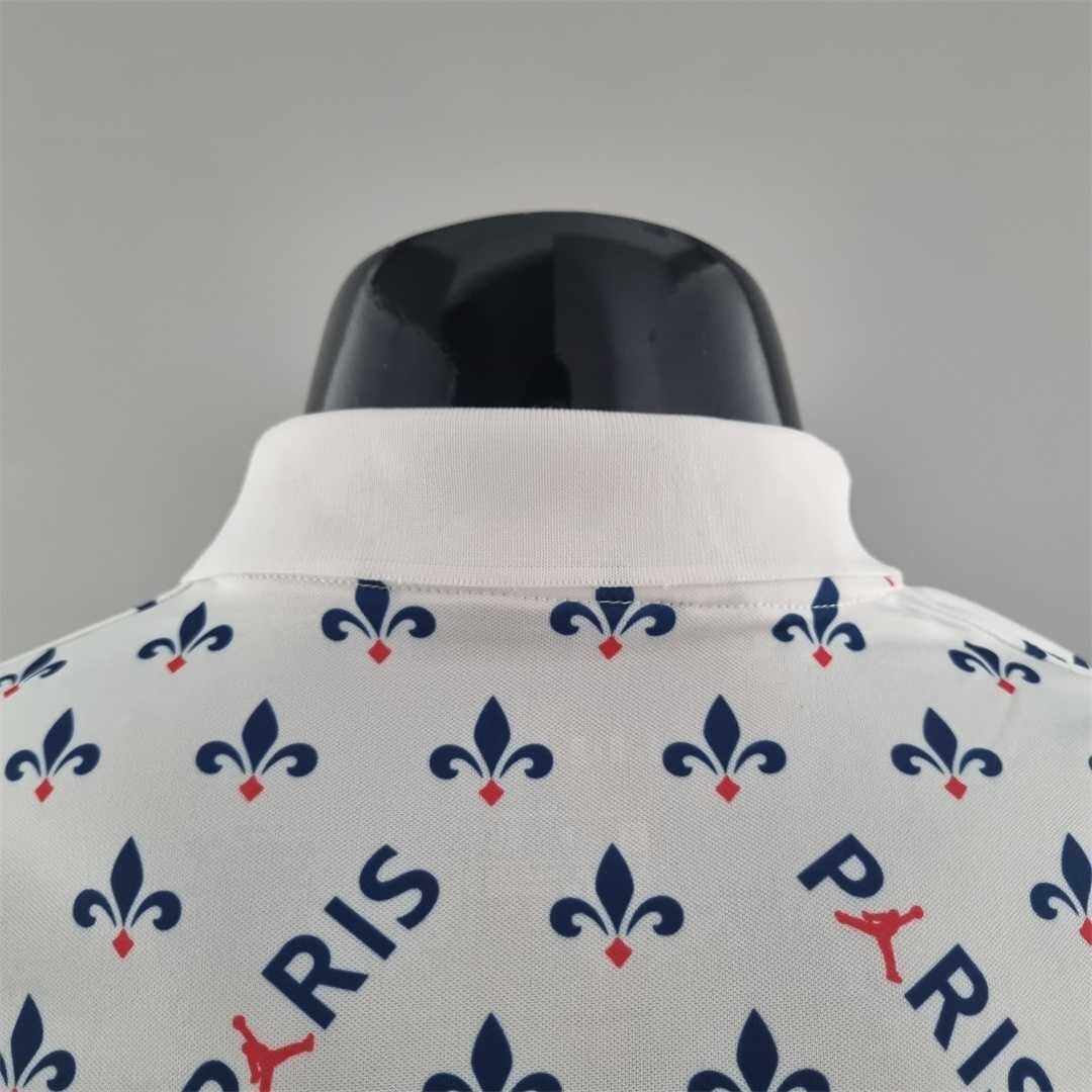 Paris Saint-Germain 2018/19 Polo Blanc Fleur de Lys