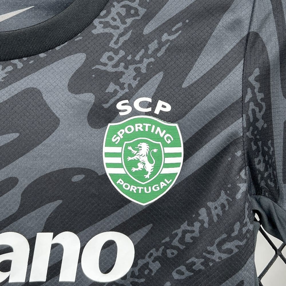 Sporting Lisbonne 25/26 Gardien Noir Kit Enfant