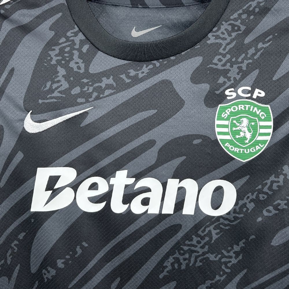 Sporting Lisbonne 25/26 Gardien Noir Kit Enfant