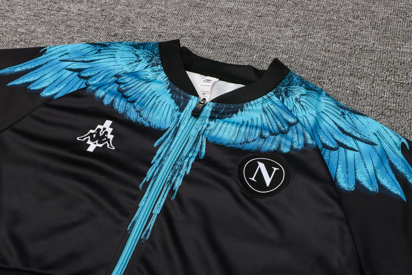 Napoli 21/22 - Veste/Survêtement Kappa x Marcelo Burlon Bleue