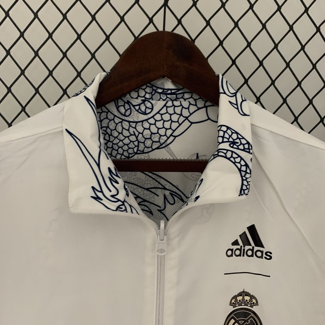 Real Madrid 23/24 - Veste Réversible Dragon Blanc