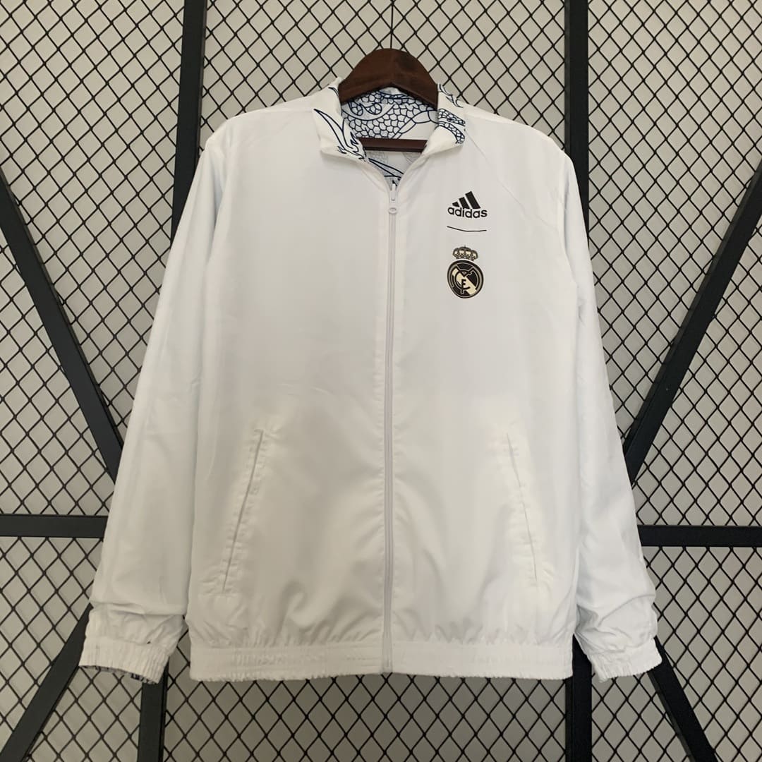 Real Madrid 23/24 - Veste Réversible Dragon Blanc