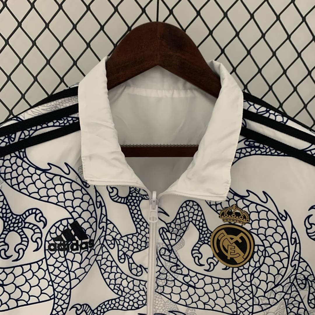 Real Madrid 23/24 - Veste Réversible Dragon Blanc