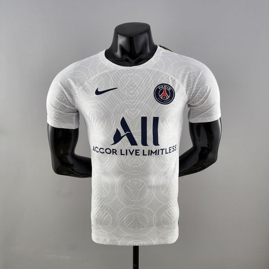 Paris Saint-Germain 22/23 Maillot Échauffement Blanc - Version Player