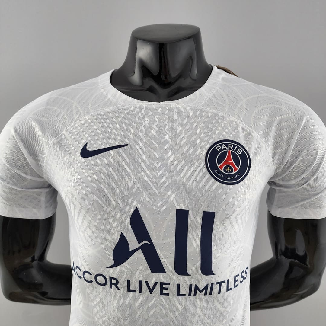 Paris Saint-Germain 22/23 Maillot Échauffement Blanc - Version Player