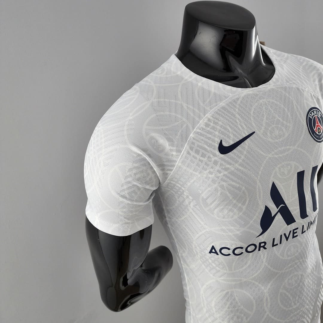 Paris Saint-Germain 22/23 Maillot Échauffement Blanc - Version Player